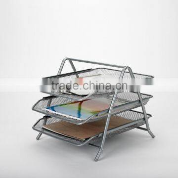 3 tier office file rack