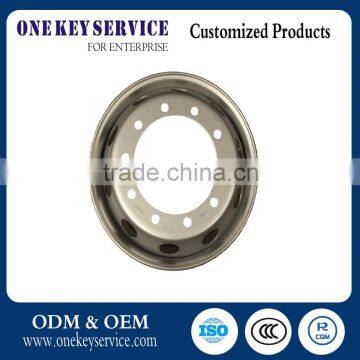 heavy duty truck dumping truck wheel rim 22.5 x 9.00 steel tubeliess wheel