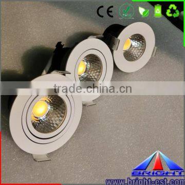 7w dimmable ceiling light, 7500K cold white cob downlight led 3-30W