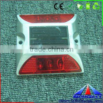 IP68 Flashing Light Reflective Led Cat Eye, 2*3pcs Red Led Solar Road Studs photo-1