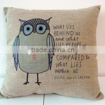 Decorative Owl Pillow Brown/pillow Case/washable Pillow Cases/Cushion Cover Pillowcase Owl photo-5