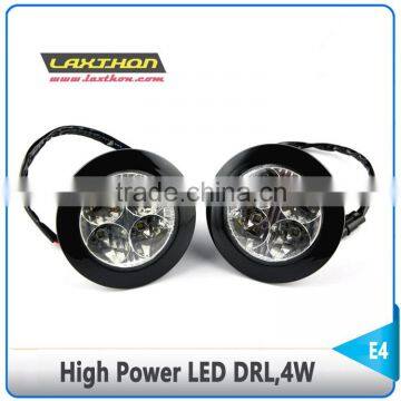 406HP round shape 4W car led drl led with E-mark E4 R87