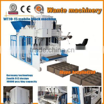 WT10-15 slag concrete brick making machine parts