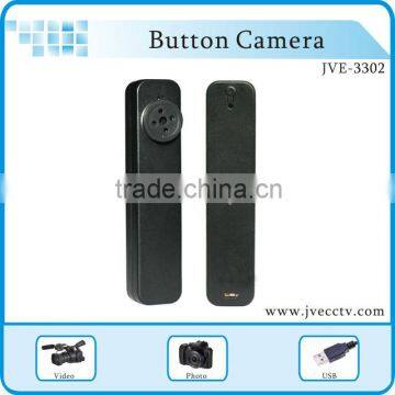 JVE3302 Cheap Mini camera MINI button camera with DVR, wireless DVR recorder,security camera Button 8GB CE FCC RoHS