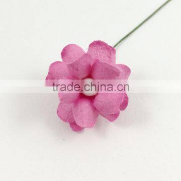 Pink , Small Handmade Mulberry Paper Flower, Wedding Party, Scrap-booking Crafts Pastel photo-2