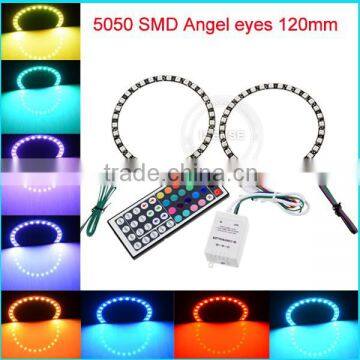1 warranty rgb auto headlight 5050 smd 40mm 60mm 80mm 100mm angel eyes led ring for lexus rx