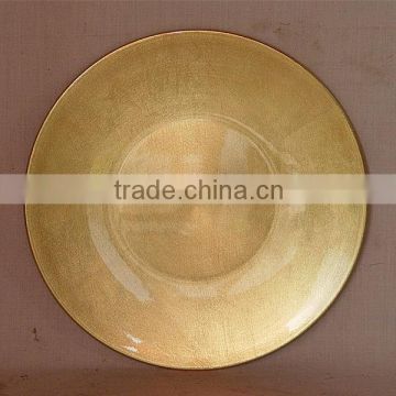 Plastic decorative flat under plates