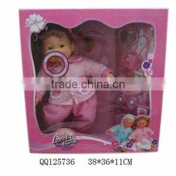 14" doll play set with 4-sound