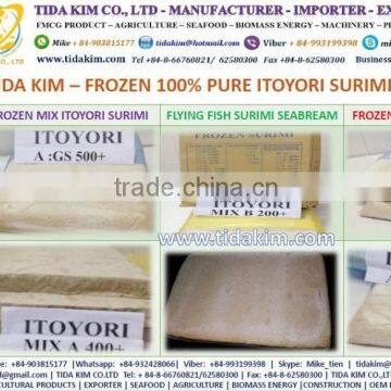 TIDA KIM ITOYORI SURIMI FROZEN BIG EYE SNAPPER ESO SEABREAM MIX GS 500 700 900 LOBSTER SHRIMP CRAB KINTOKIDAI GUCHI KOCHI RIBBON