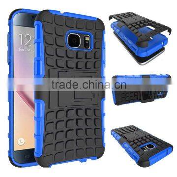 Hot Selling Hybrid Rugged Heavy Duty Armor Kickstand Case For Sumsung Galaxy S7