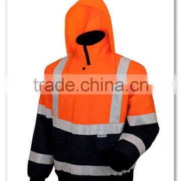 High Visibility Mens Waterproof Bomber Jacket photo-2