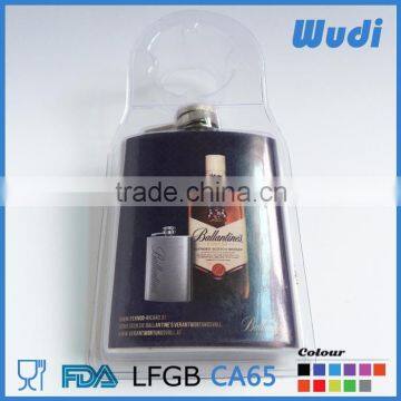 water transfer logo customized hip flask for wine HF150