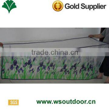 PE lounge cover with flower printing