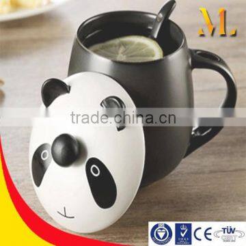 Panda Cat Creative Mugs China Cup Drinkware Handle Spoon Mugs Children Gifts photo-4