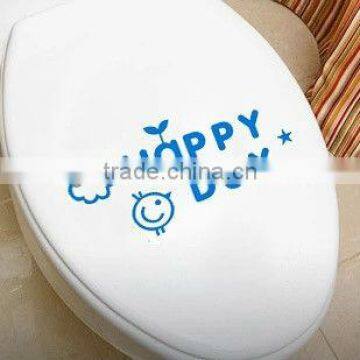 Vinyl toilet stickers