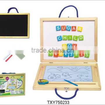 New Educational Wooden Writing Drawing Learning Board Kids Study Toys