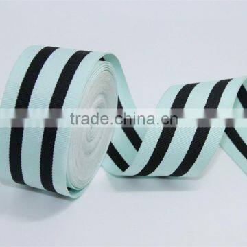Polyester stripe grosgrain ribbon