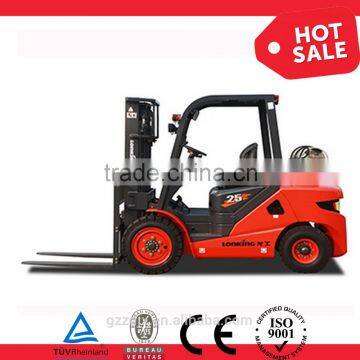 LPG/gasoline fork lift, 2.5Ton fork lift,nissan engine