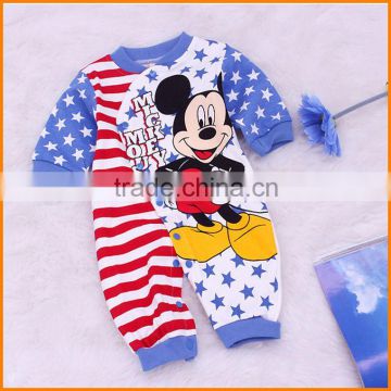 New cartoon Mitch Mini cotton baby romper Jumpsuit infant climbing clothing children's clothing wholesale trade