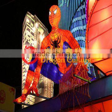 Simulation Spider Man Holiday lights for exhibition