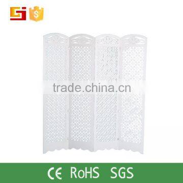 Decorative hand carved wood room divider floor stanging screen