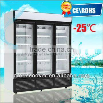 Upright Freezer Display Three Door