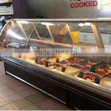 Deli Case/supermarket Refrigerator Showcase/curved Glass Serve Over Cooler photo-3
