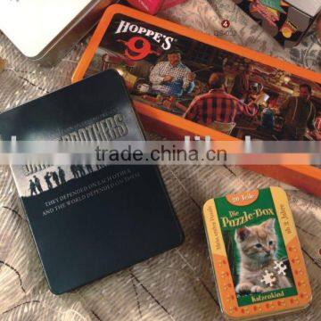 Rectangular biscuit tin packaging can