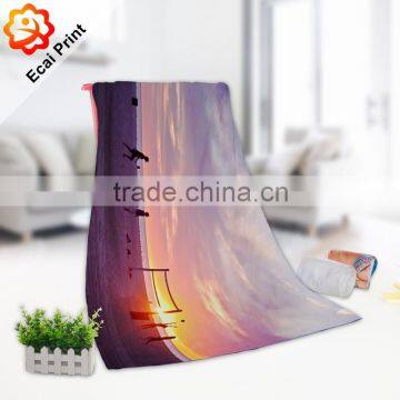 custom made printing high quality good water absorption bath towel