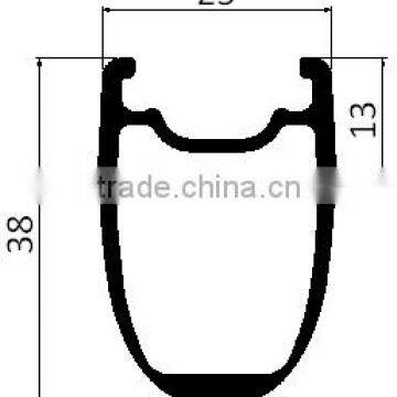 Hot Sale!38mm Tubuless u Shape Carbon Wheels With Carbon Body Hubs, 700C Road Carbon Wheels 25mm Wide photo-4