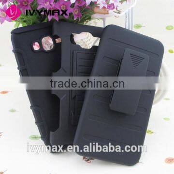 IVYMAX Distributor de Accesorios Para Celulares Black Clip Holster Combo Case for Samsung Grand Prime G530 With Kickstand photo-5