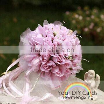 2015 white rose wedding bouquet holders