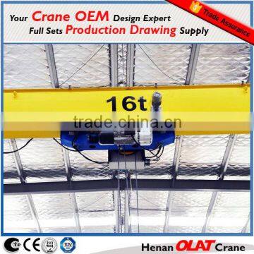 3D design drawing Customizable Europe type single beam overhead crane