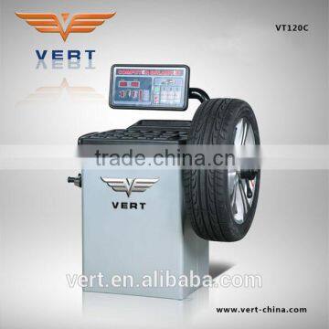 Self calibration balancing computer wheel balancer for 10"-24" rims VT120C