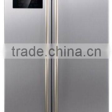 2016 vestar kitchen appliance sliding glass doors side by side refrigerator China