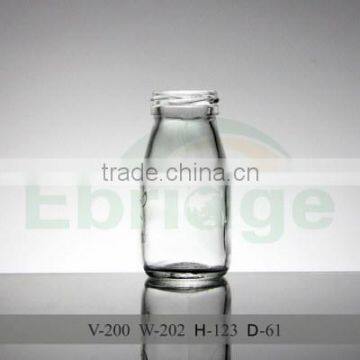 200ml bulk milk glass bottle