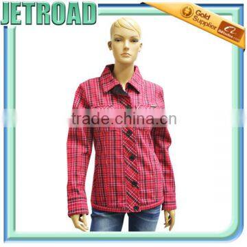 Women's Bonded Cotton Flannel\ Fleece button Jacket