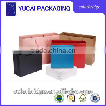 Wholesale Matt lamination gift paper bag art paper bag