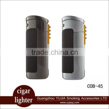 Guangzhou YuJia cohiba butane cigar lighter with cigar punch gas lighter