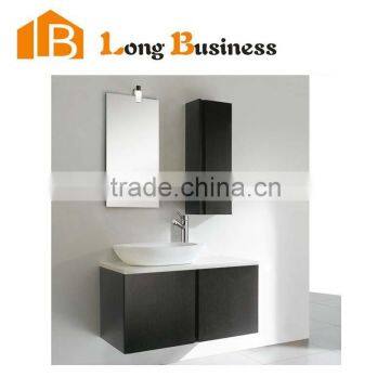 LB-JL2059 Black Mirrored Bathroom Vanities with Side Cabinet