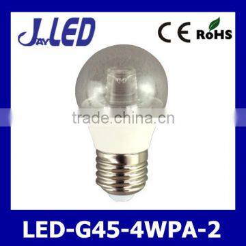 led g45 bulb plastic and aluminum body 4w g45 light e27 led