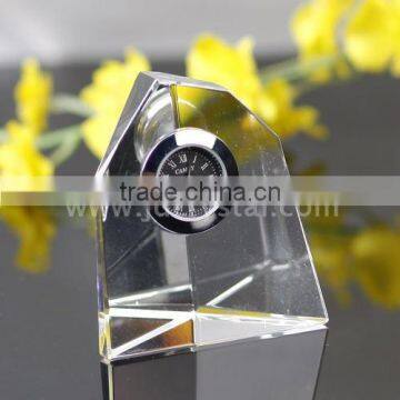 crystal table clock gift table decoration for company gifts