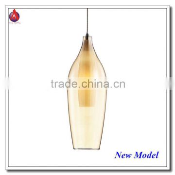 2014 Hot Sale Amber Slender Hanging Light Drop with Frosted Inner Glass MD9003-1-AM