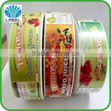 high quality printed honey stickers for plastic bottles,permanent adhesive bottle stickers