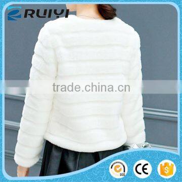 Women Round Neck Short Fur Clothing photo-3