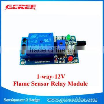 12V Flame Sensor Module Relay Module Fire Flame Detection Fire Alarm photo-2