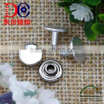 8MM Shiny Silver Hang Plating Brass Garment Rivet photo-6