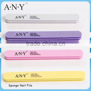 Professional Nail Care Polishing Sponge Sanding Nail File 100/180 Grit