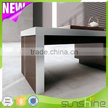 Manager Room Use Visitor Meeting High End Modern Wooden End Table Furniture Tea Table photo-3