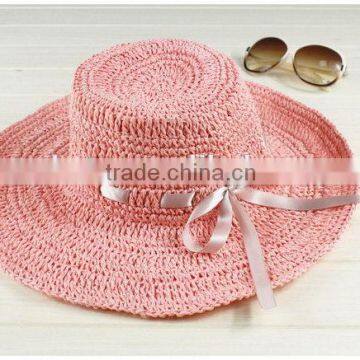 Competitive price hot sell natural straw cloche hat